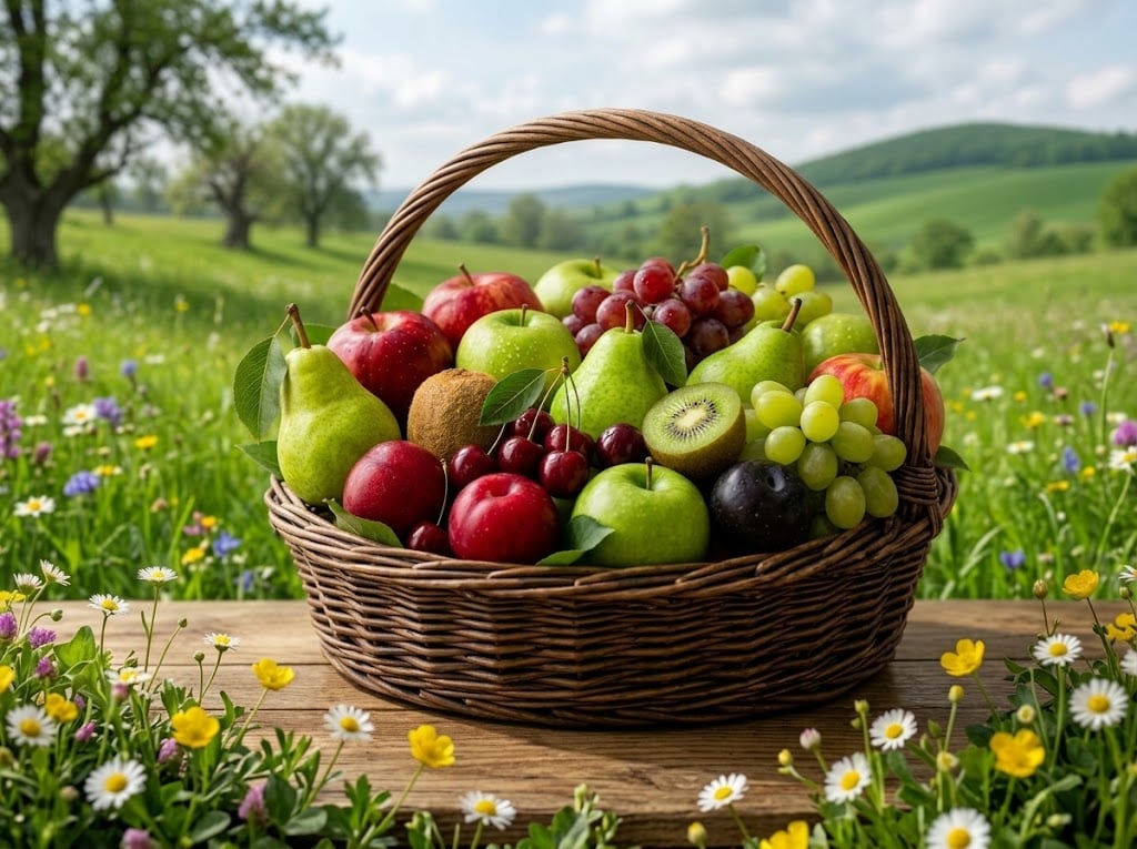 Canasta de frutas chilenas Vivo Fresh